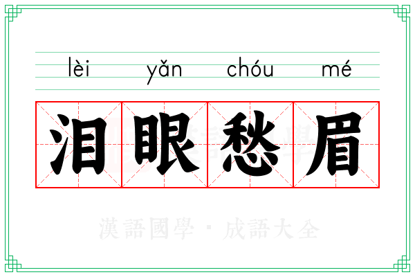 泪眼愁眉 泪眼愁眉