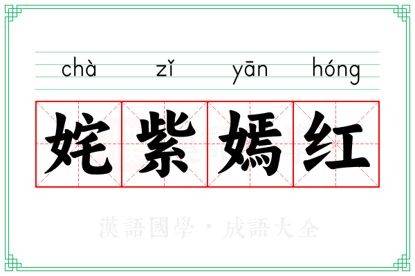 姹紫嫣红 姹紫嫣红