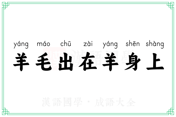羊毛出在羊身上 羊毛出在羊身上
