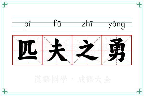 匹夫之勇 匹夫之勇