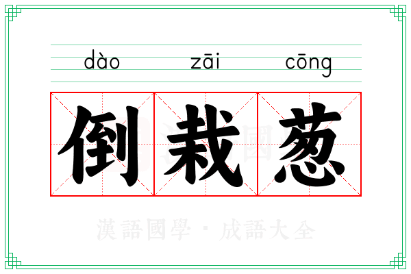 倒栽葱 倒栽葱