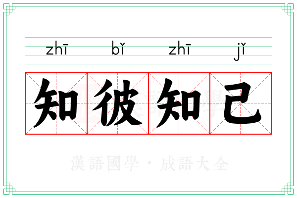 知彼知己 知彼知己