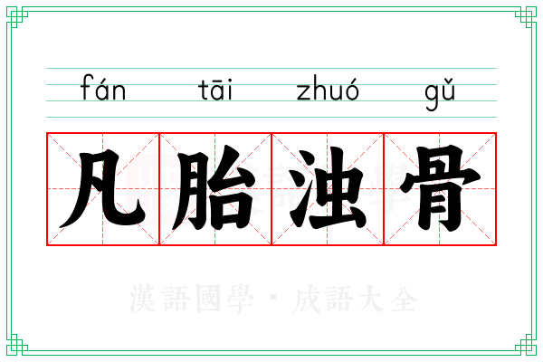 凡胎浊骨