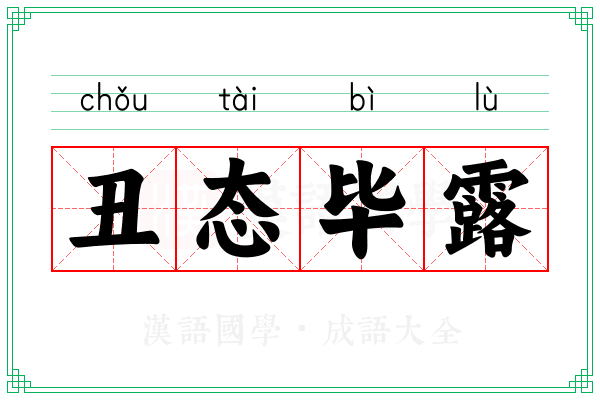 丑态毕露 丑态毕露