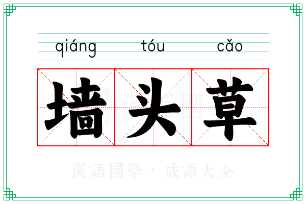 墙头草 墙头草