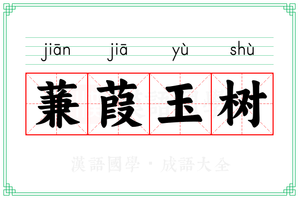 蒹葭玉树