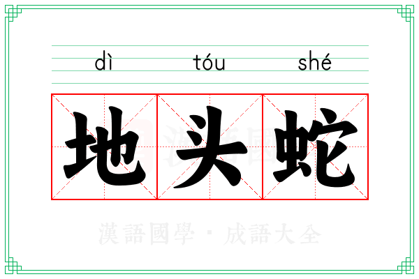 地头蛇 地头蛇