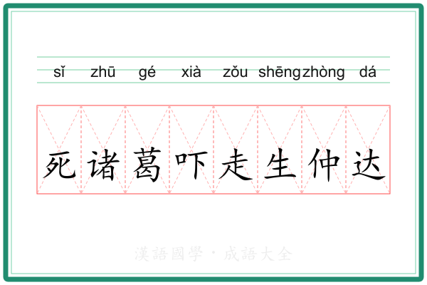 死诸葛吓走生仲达 死诸葛吓走生仲达