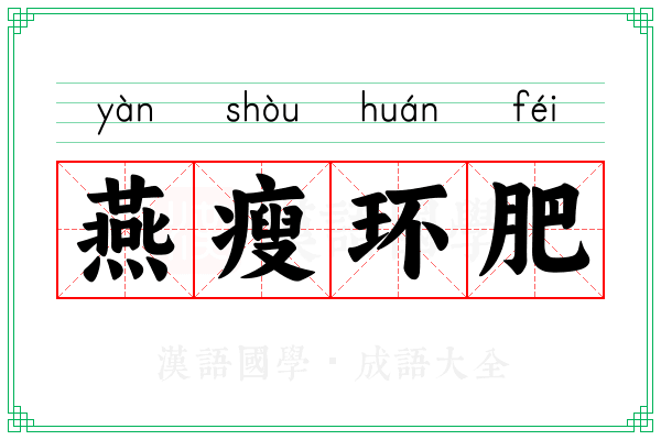 燕瘦环肥 燕瘦环肥