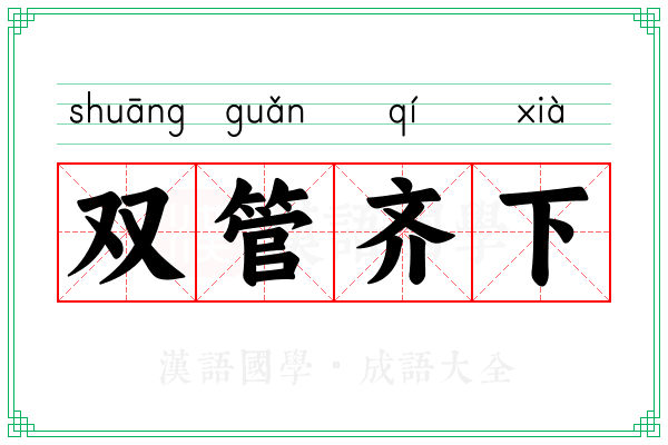 双管齐下 双管齐下