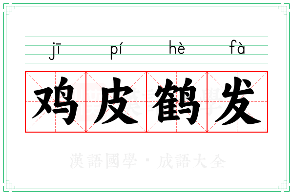鸡皮鹤发 鸡皮鹤发