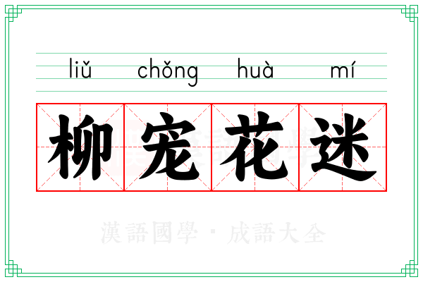 柳宠花迷