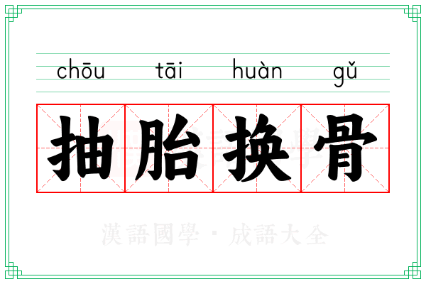 抽胎换骨 抽胎换骨