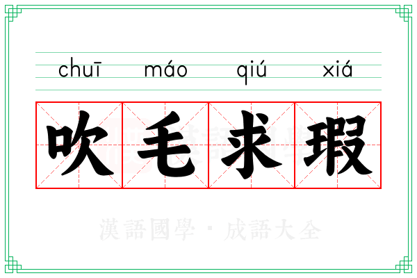 吹毛求瑕