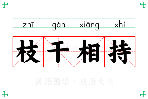 枝干相持