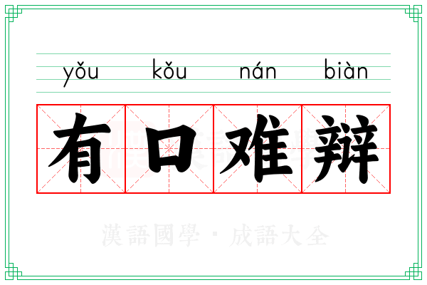 有口难辩