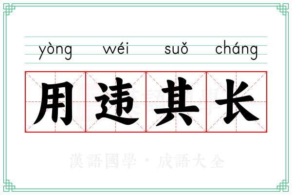 用违其长