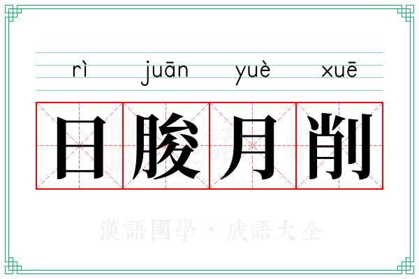 日朘月削 日朘月削