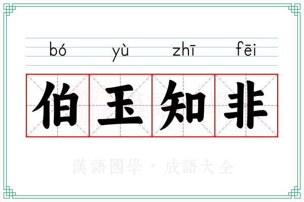 伯玉知非