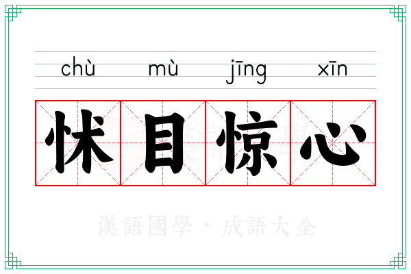 怵目惊心 怵目惊心
