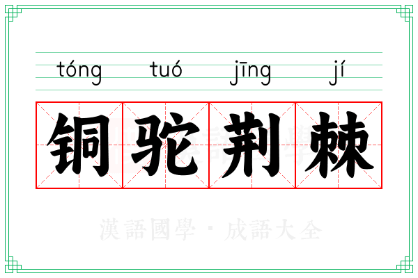 铜驼荆棘 铜驼荆棘