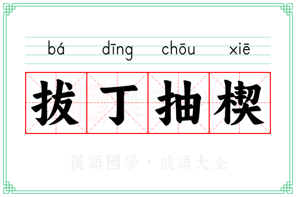 拔丁抽楔