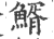 䱬(印刷字体·宋·广韵)