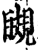 瞡(印刷字体·宋·增韵)