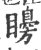 矏(印刷字体·宋·广韵)