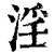 淫(印刷字体·清·康熙字典)