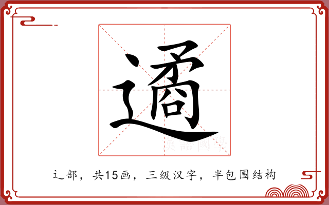 遹 遹