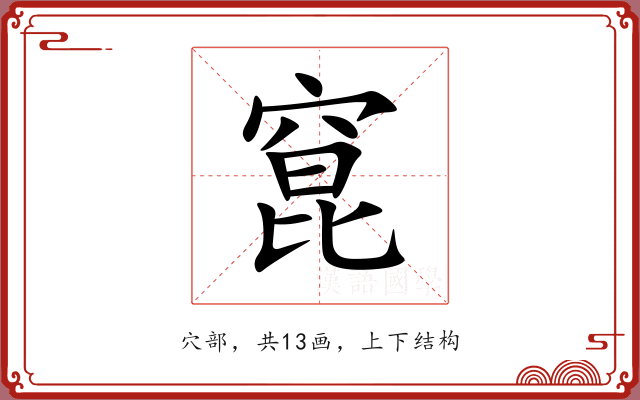 窤 窤