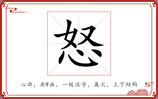 怒 怒
