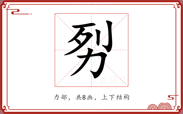 劽 劽