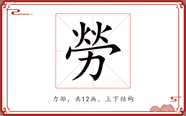 勞 勞