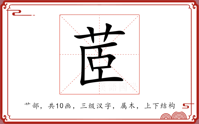 茝 茝